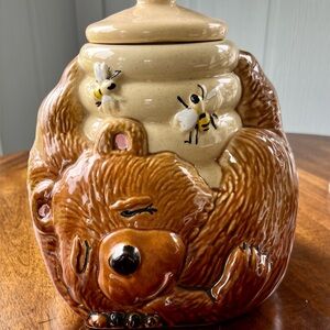 McCoy Vintage Bear & Beehive Cookie Jar
